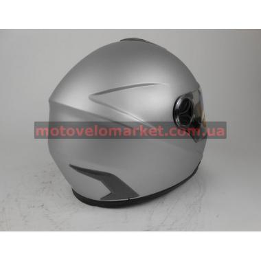 Мотошлем FXW HF-122 серый матовый